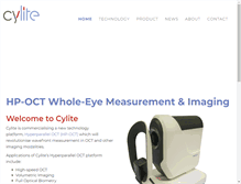 Tablet Screenshot of cyliteoptics.com